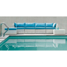 DE- (478) used hotel pool furniture rattan piscina sofá